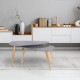 Duo Table Gigognes - Design Galet - Pin MDF - 80x39,5x50 cms