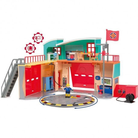 SAM LE POMPIER Caserne Pontypandy +  1 figurine