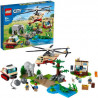 LEGO 60302 City Wildlife L'opération de sauvetage des animaux sauvages, jouet voiture vétérinaire, jeu d'hélicoptere