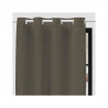 SOLEIL d'OCRE Rideau a oeillets occultant Eclipse - 135 x 250 cm - Taupe