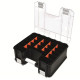 TOOD Organiseur double face organiseur - Paroies amovibles et godets - 39x32,5x16,3 cm