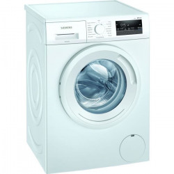 Lave-linge hublot SIEMENS WM12N118FF iQ300 - 8 kg - Induction - 1200 trs/min - Blanc