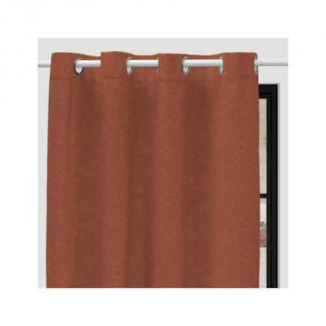 SOLEIL d'OCRE Rideau a oeillets occultant Eclipse - 135 x 250 cm - Orange safran