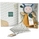 Doudou et Compagnie - Doudou Attache-Tétine  Abeille  - 17 cm - Bleu/Jaune - Cadeau De Naissance Bio -Pollen L'Abeille Bio - …