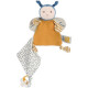 Doudou et Compagnie - Doudou Attache-Tétine  Abeille  - 17 cm - Bleu/Jaune - Cadeau De Naissance Bio -Pollen L'Abeille Bio - …