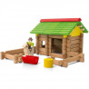 JEUJURA Mon Premier Chalet En Bois - 64 Pieces En Bois