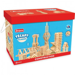 JEUJURA Tecap ? Classic - 500 planchettes en bois - jeu de construction