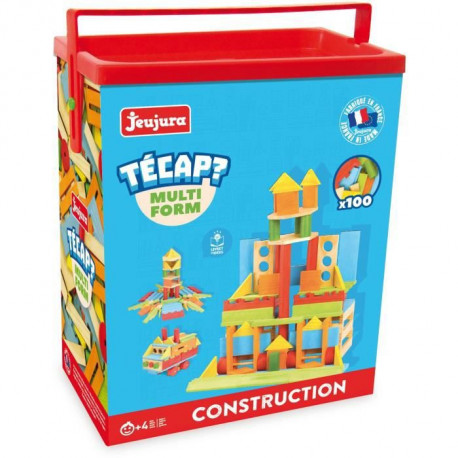 JEUJURA Tecap ? Multiform - 100 planchettes en bois - jeu de construction