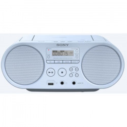 SONY ZSPS50W - Boombox CD USB - AM-FM - Blanc
