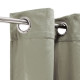 Rideau velours 100% Polyester - Taupe - 140x250 cm
