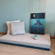 COTTON WOOD Futon Mousse déhoussable imprimé Stardust - 60 x 120 x 4 cm