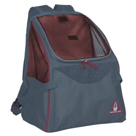 DUVO+ Sac de transport Paris Backpack - Bleu 34 x 21 x 39,5 cm - 0,6 kg - Pour chien