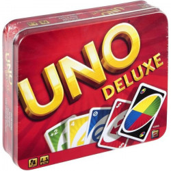 UNO DELUXE Jeu de cartes - 2 a 10 joueurs - 7 ans et +