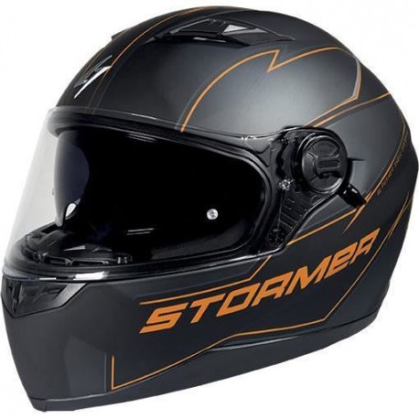 Stormer casque intégral Pusher Blaze orange metal mat