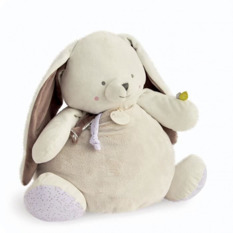 BABY NAT' Les layettes - Range pyjama lapin 38 cm- gris