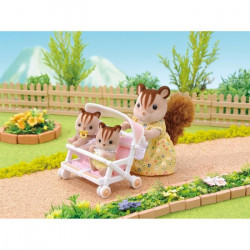 SYLVANIAN FAMILIES 4533 Poussette Double - Le village