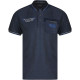 DISSIDENT Polo Piqué Bleu Marine Homme