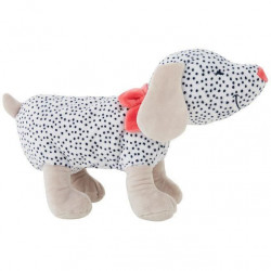 NOUKIE'S Amy et Zoé Peluche Chien - 40 cm   Blanc a pois/creme