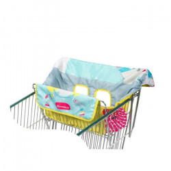 Badabulle Protege-siege chariot pour enfant - 2 jouets sensoriels intégrés