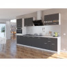EXTRA - Cuisine complete colonne L 300cm - Gris Mat