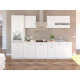 EXTRA Cuisine complete L 300 cm avec colonne - Blanc mat