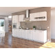 EXTRA Cuisine complete L 300 cm avec colonne - Blanc mat