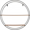 Etagere bois métal rond  - 40 x 10 x 40 cm - CMP