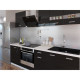 EXTRA - Cuisine complete L 240cm - Noir Laqué