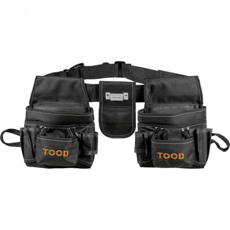 TOOD Ceinture porte outils avec 2 poches multicompartiments