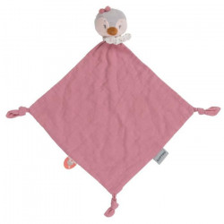 NATTOU Grand Doudou Swaddle Sasha pingouin - Des la naissance - 100% polyester - Rose