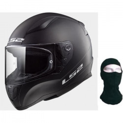 LS2 Casque intégral Rapid + Cagoule - Noir mat