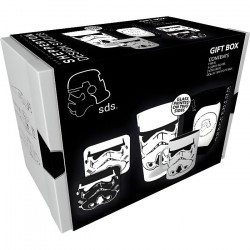 Coffret Cadeau STORMTROOPER - Un Mug, un Verre et deux Dessous de Verre - GB eye