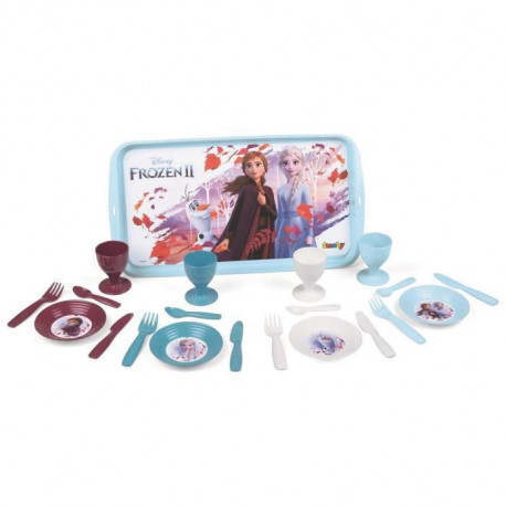 SMOBY La Reine des Neiges 2 Plateau Dinette 21 Accessoires