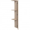 EKIPA Colonne 1 porte - Décor Chene Jackson et blanc mat - L 23 x P 27 x 140 cm - SWEAT