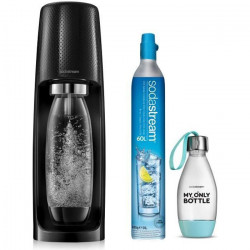 SODASTREAM Pack Machine a gaféifier Spirit Noire + Ma Petite Bouteille Style 0.5L OFFERTE