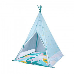 Badabulle Tipi Jungle pour Enfant Anti-UV FPS 50+ Matelas Waterproof Evolutif 100x100x120cm