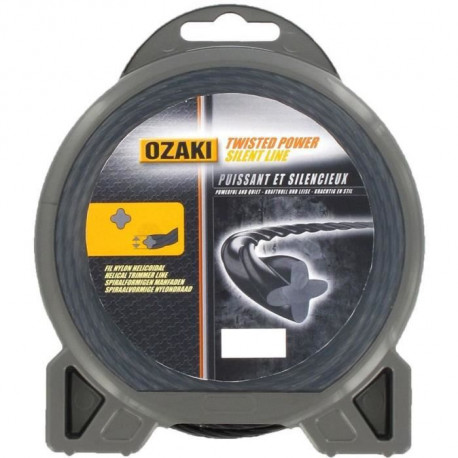 JARDIN PRATIQUE Fil nylon hélicoidal OZAKI PREMIUM pour débroussailleuse - Ø 3  mm - L 15 m