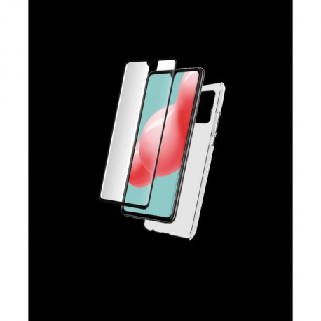 Pack - coque silitrans + verre trempé 2,5D Galaxy A42 5G