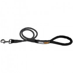 YAGO Laisse de Sport pour Chien en Nylon, Longueur 1,20m, Couleur Noire