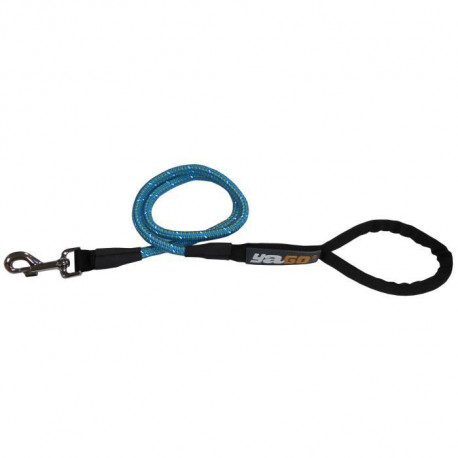 YAGO Laisse de Sport pour Chien en Nylon, Longueur 1,20m, Couleur Bleue