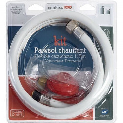 Kit Chauffage extérieur et parasol chauffant Gaz raccord a visser 1,5m