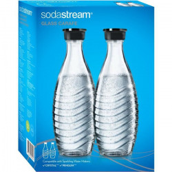 SODASTREAM Pack de 2 carafes verre