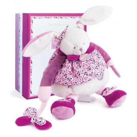 DOUDOU ET COMPAGNIE Cerise et Petit Chou - Pantin d'Activités Cerise Le Lapin