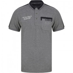 DISSIDENT Polo Piqué Gris Homme