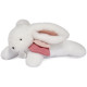 Doudou et Compagnie - Peluche Lapin - 25 cm - Lapin Pompom Blanc/Terracotta -  Jolie Boîte Cadeau - Happy Boho - Happy Doudou…