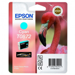 EPSON Cartouche d'encre T0872 Cyan - Flamant rose (C13T08724010)