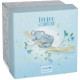 Doudou et Compagnie -UNICEF PANTIN AVEC DOUDOU attache-sucette  Koala - 12 cm - Gris - Boite cadeau- DC3747