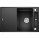 BLANCO Axia III 45S - évier-SILGRANIT - 1 cuve - réversible - vidage auto - siphon inclus - planche a découper verre - anthra…