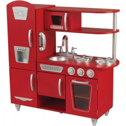 KIDKRAFT Cuisine Enfant Vintage Rouge en Bois