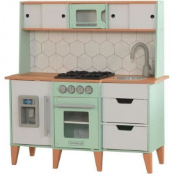 KIDKRAFT - Cuisine enfant Mid-Century - En bois - 83 cm - Vert/Blanc